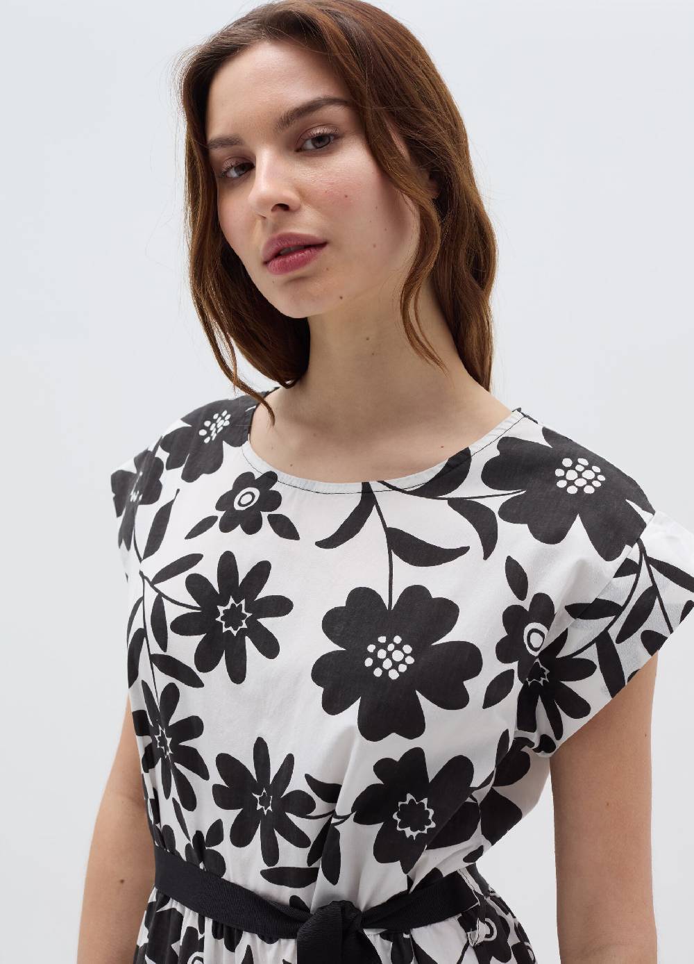 Ovs Vestito lungo a fiori con cintura Negozi Online