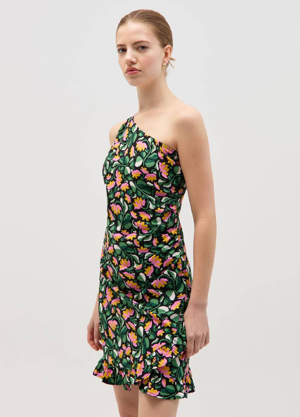 Ovs Vestito corto monospalla con arricciatura Outlet