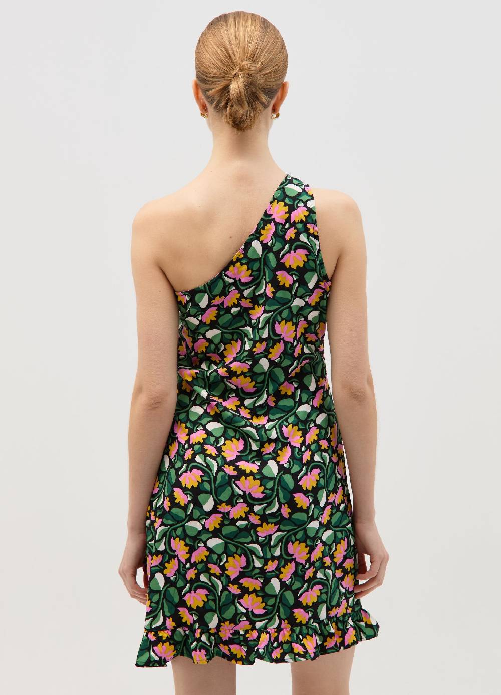 Ovs Vestito corto monospalla con arricciatura Outlet