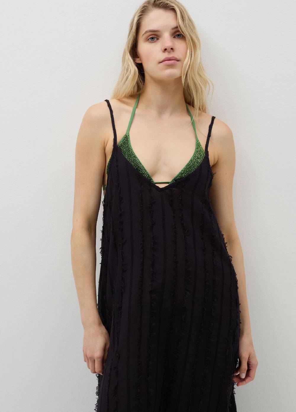 Ovs Vestito copri costume a righe sfrangiate Offerte
