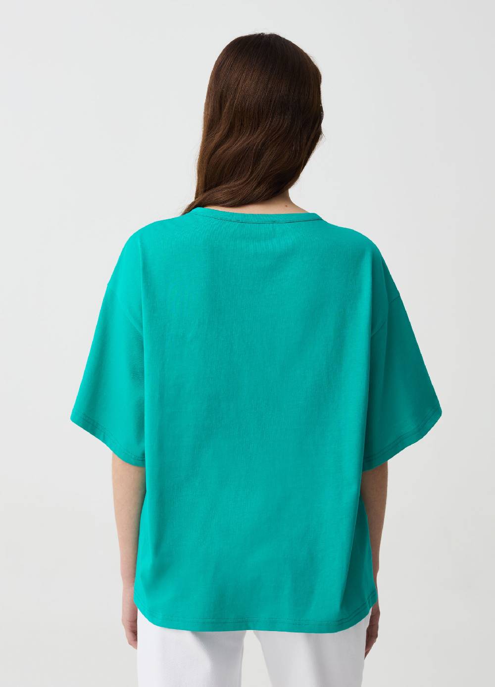 Ovs T-shirt con paillettes maniche a kimono Vendita Calda