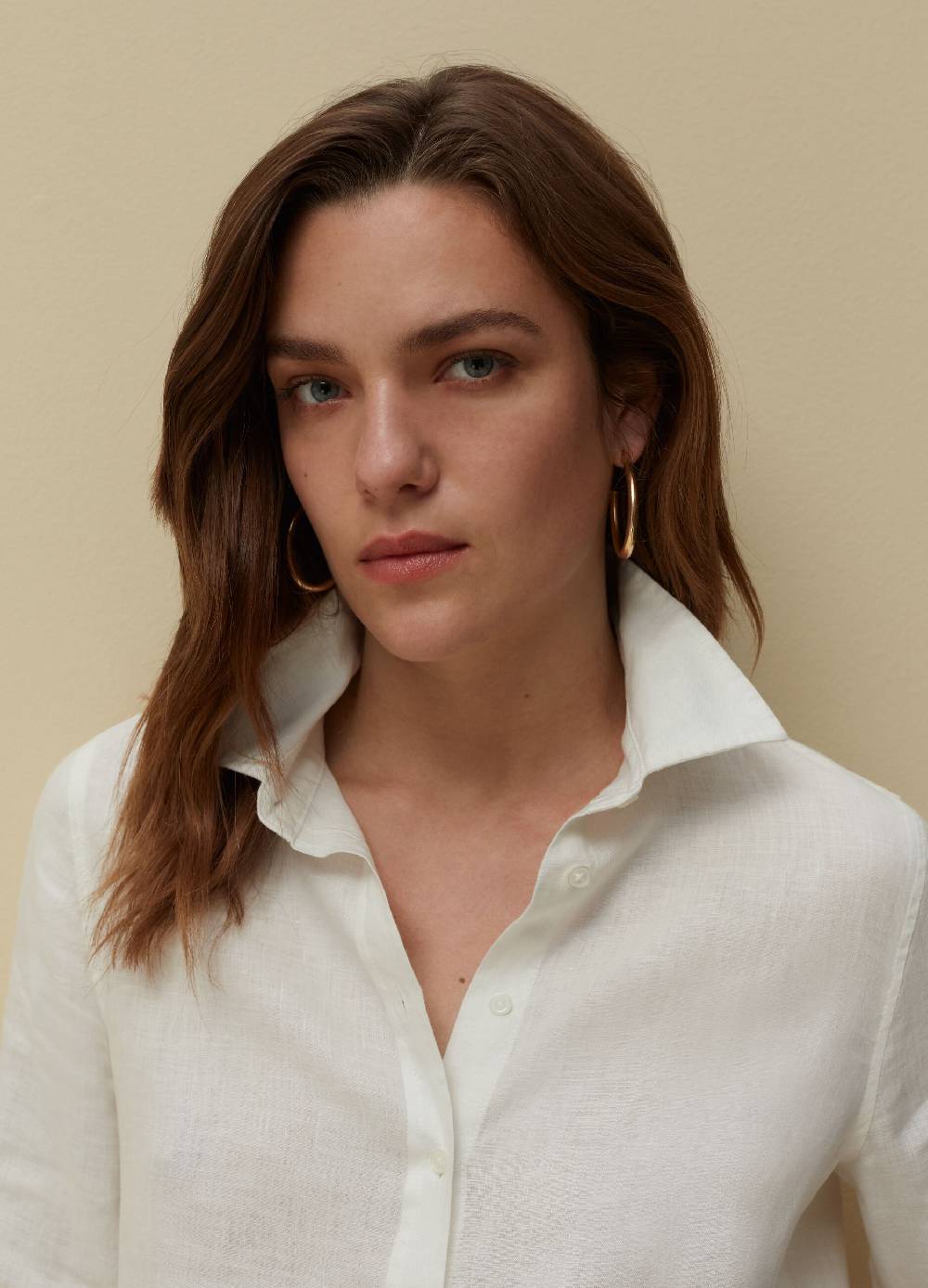 Ovs Camicia in lino tinta unita Saldi Di Fabbrica