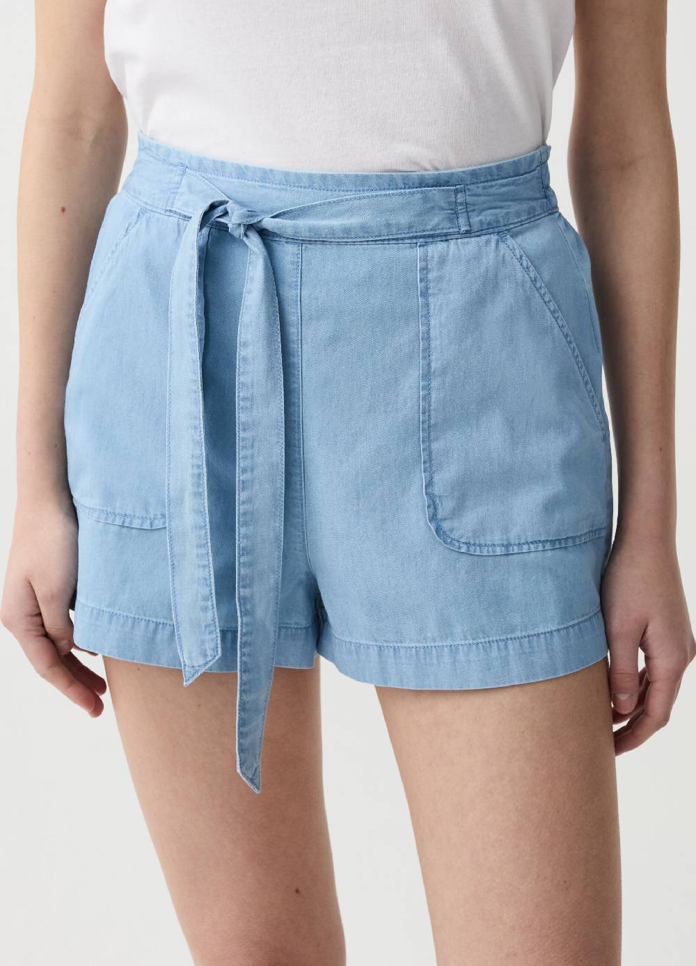 Ovs Shorts in denim fluido con cintura Italia
