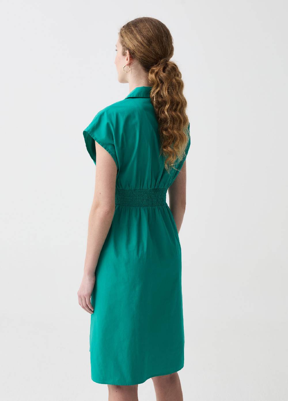 Ovs Vestito midi scollo a V con colletto Promozione