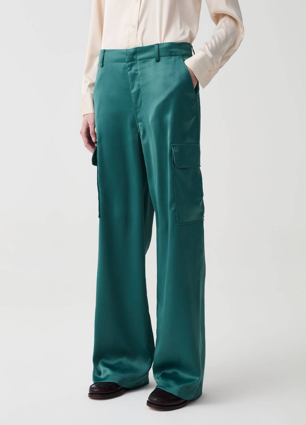 Ovs Pantalone cargo in satin Consegna Veloce