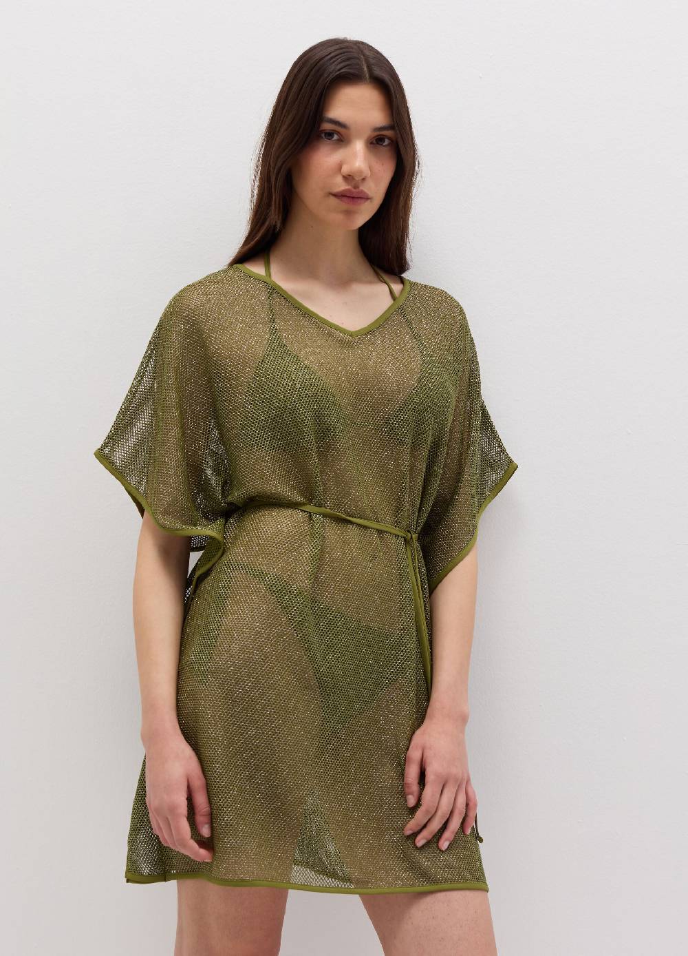 Ovs Poncho copri costume a rete in lurex Offerta