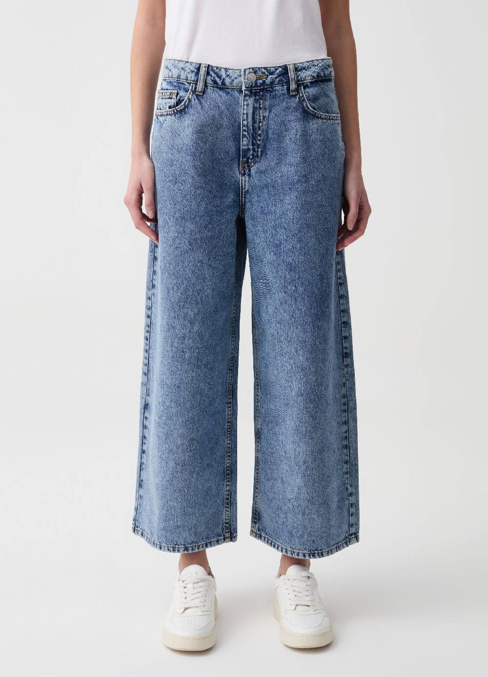 Ovs Jeans cropped wide leg Economico