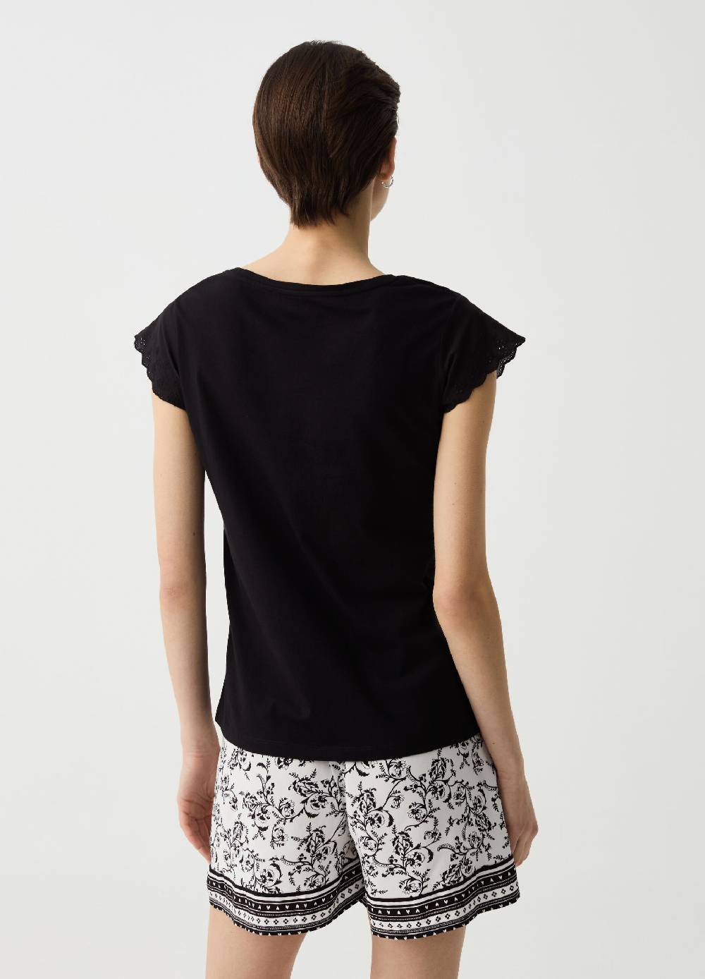 Ovs Pigiama corto in cotone bio e viscosa Outlet