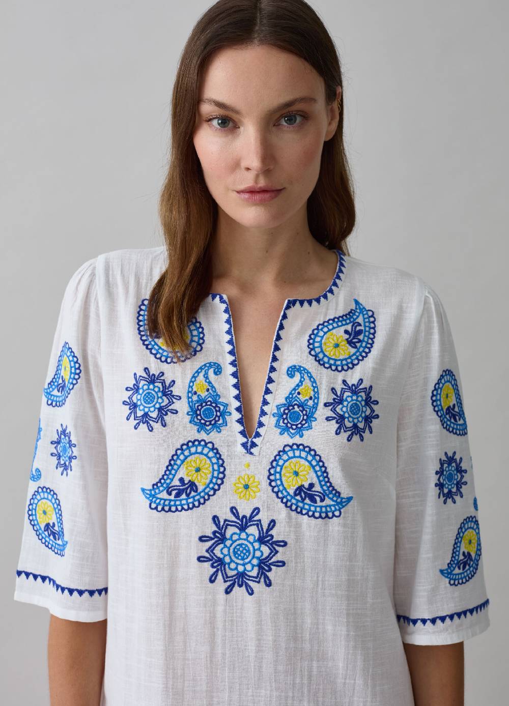 Ovs Caftano lungo copri costume ricami paisley Hotsell