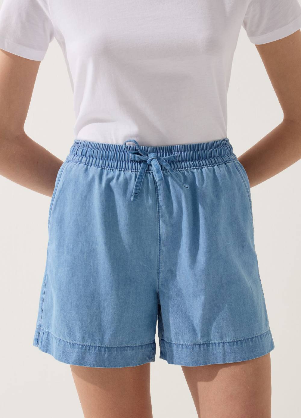 Ovs Shorts fluido effetto denim con coulisse 2025
