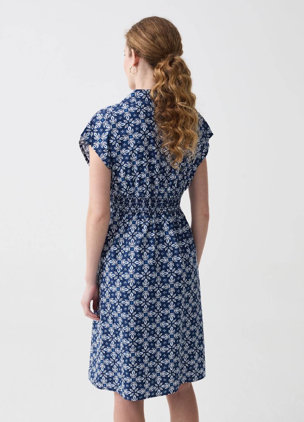 Ovs Vestito midi scollo a V con colletto Promozione