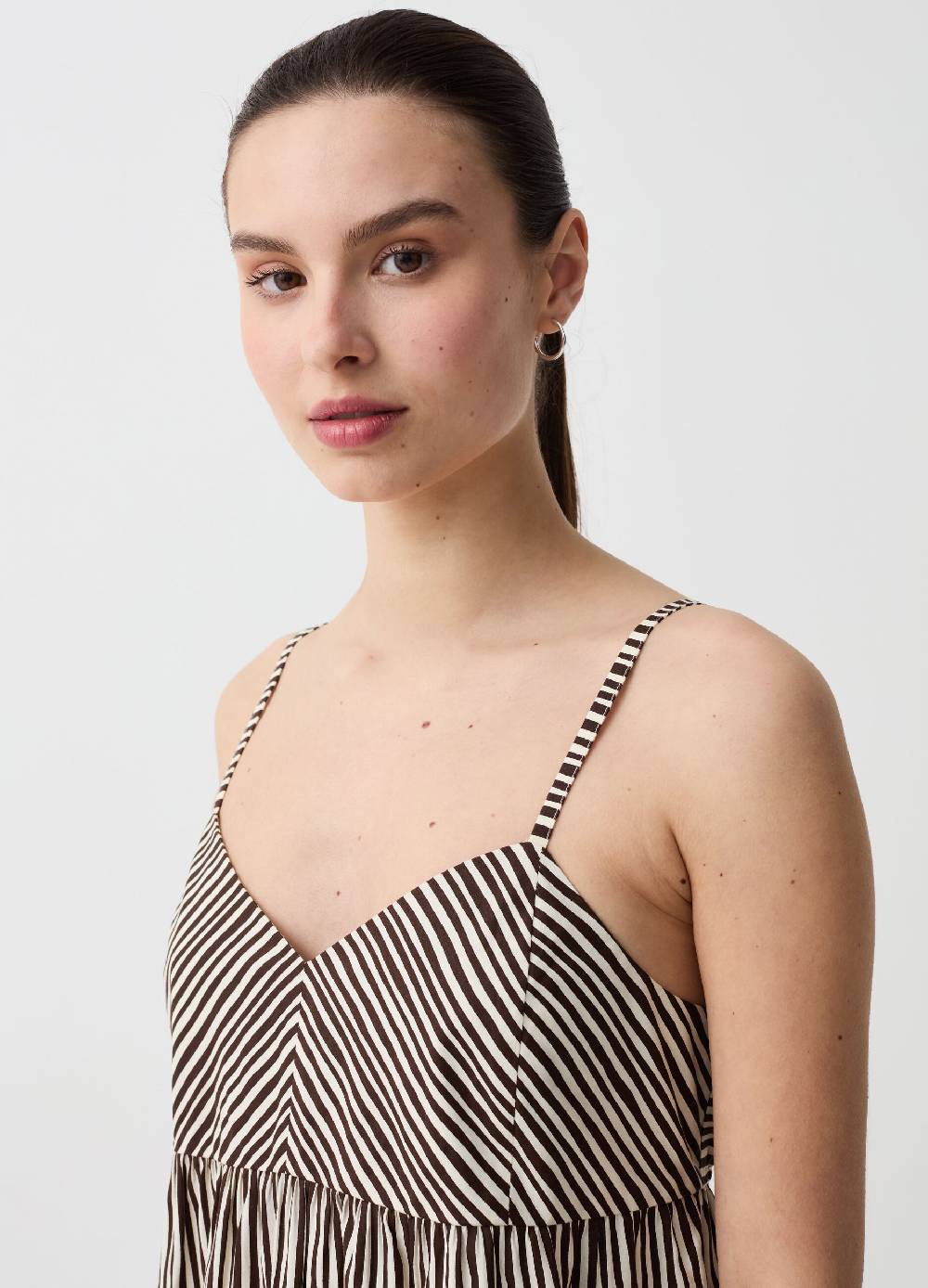 Ovs Vestito midi con balza Shopping Online