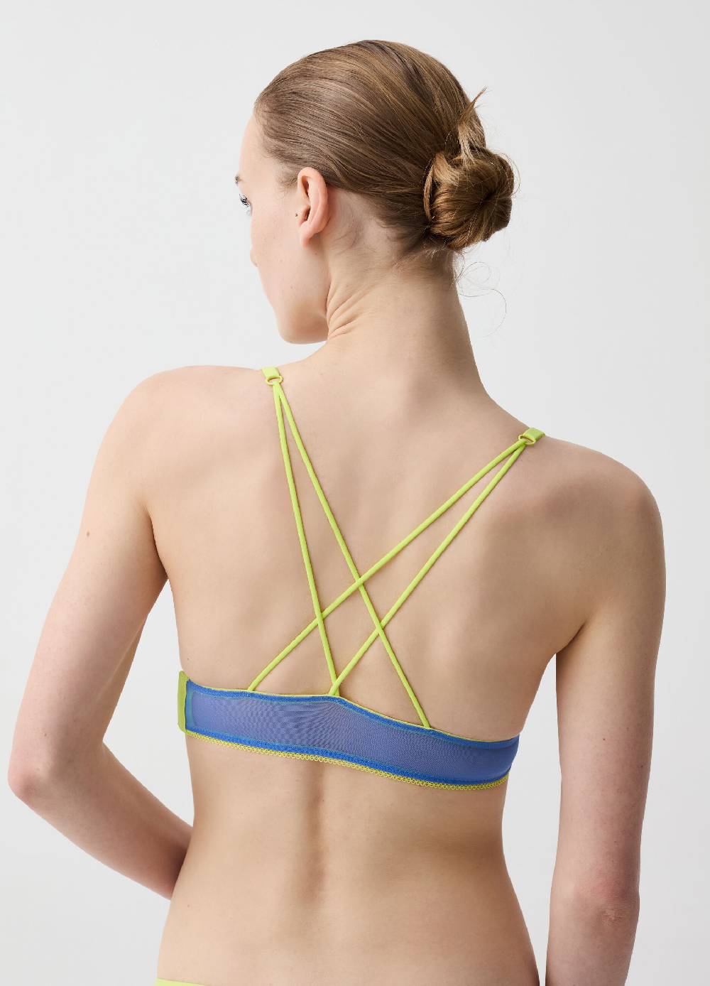 Ovs Reggiseno Bralette in mesh profili a contrasto Presa