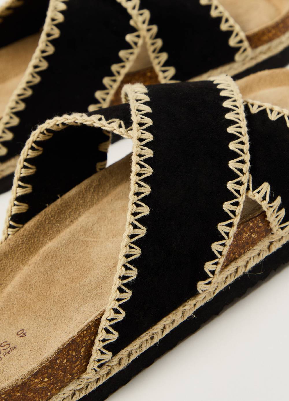 Ovs Ciabatte a fascia in suede Sconto