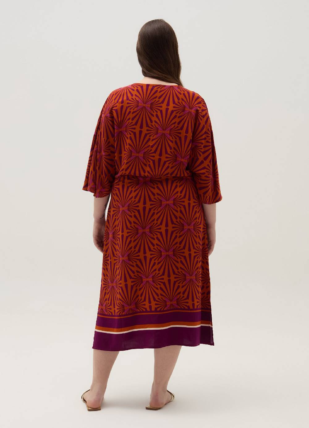 Ovs Vestito lungo stampato in viscosa Curvy Online