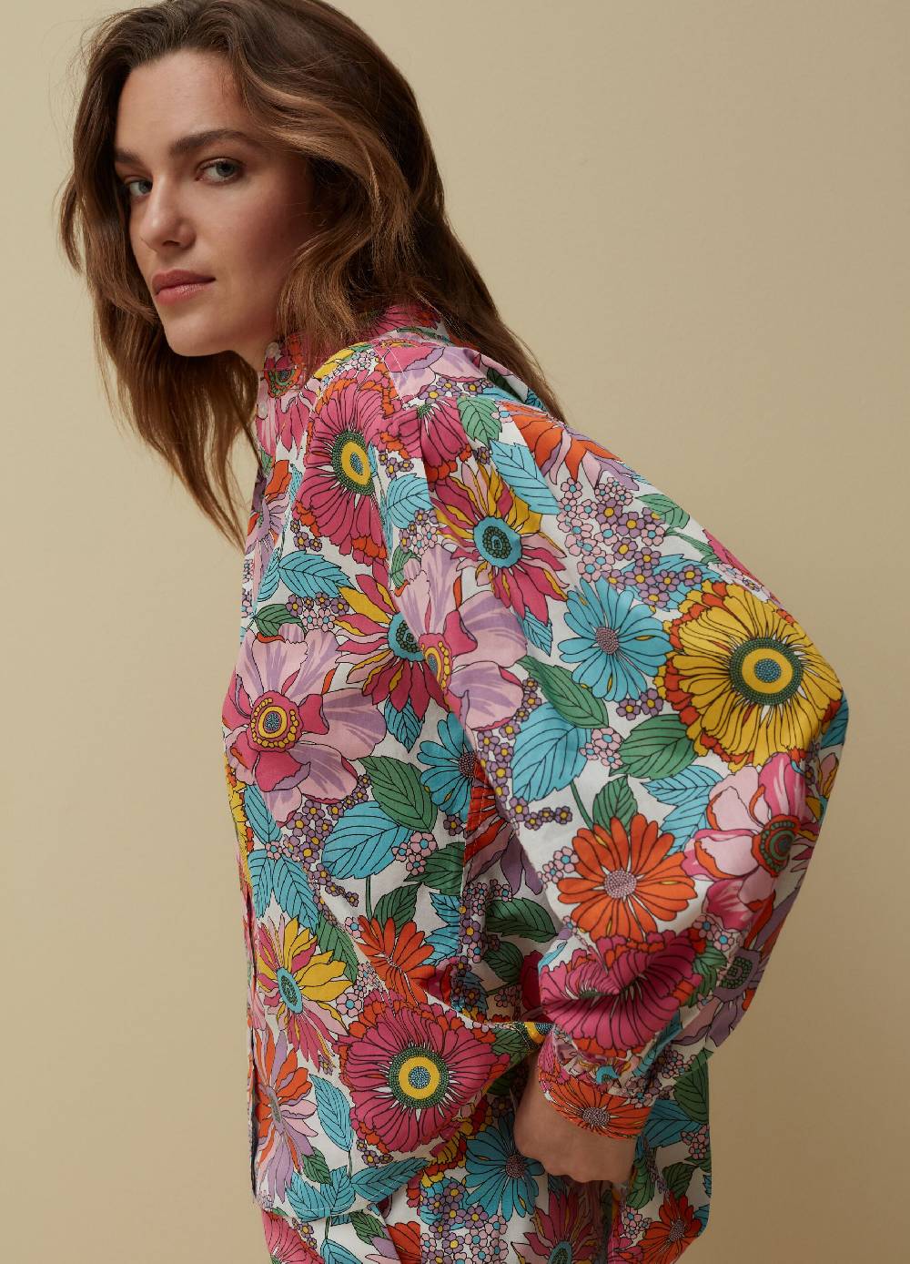 Ovs Camicia in cotone con stampa a fiori Saldi