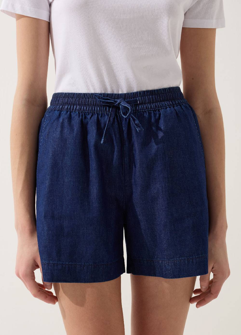 Ovs Shorts fluido effetto denim con coulisse Hotsell