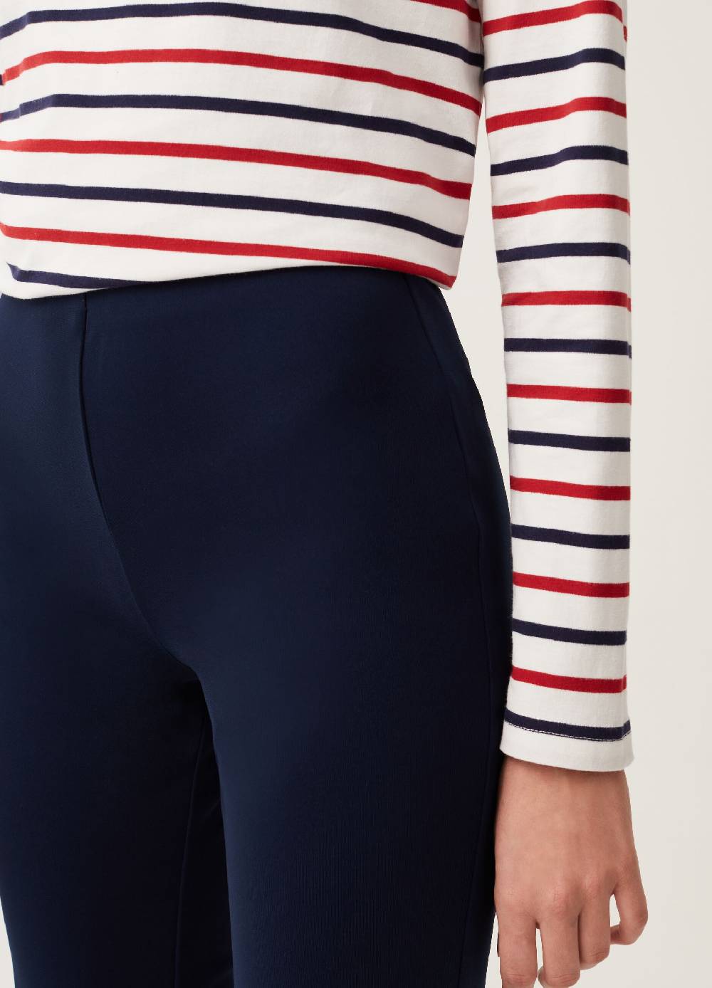 Ovs Pantaloni flare fit tinta unita Vendita Calda