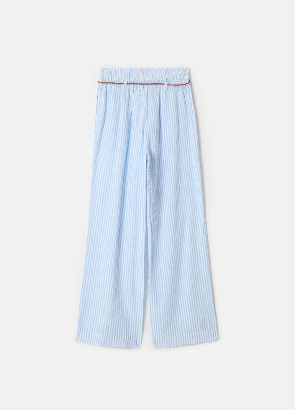 Ovs Pantaloni in seersucker a righe con cintura I Più Venduti