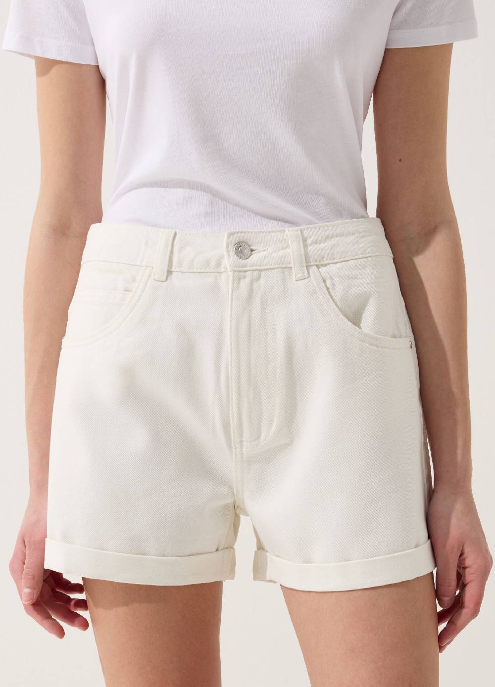 Ovs Shorts mom fit in denim Moda