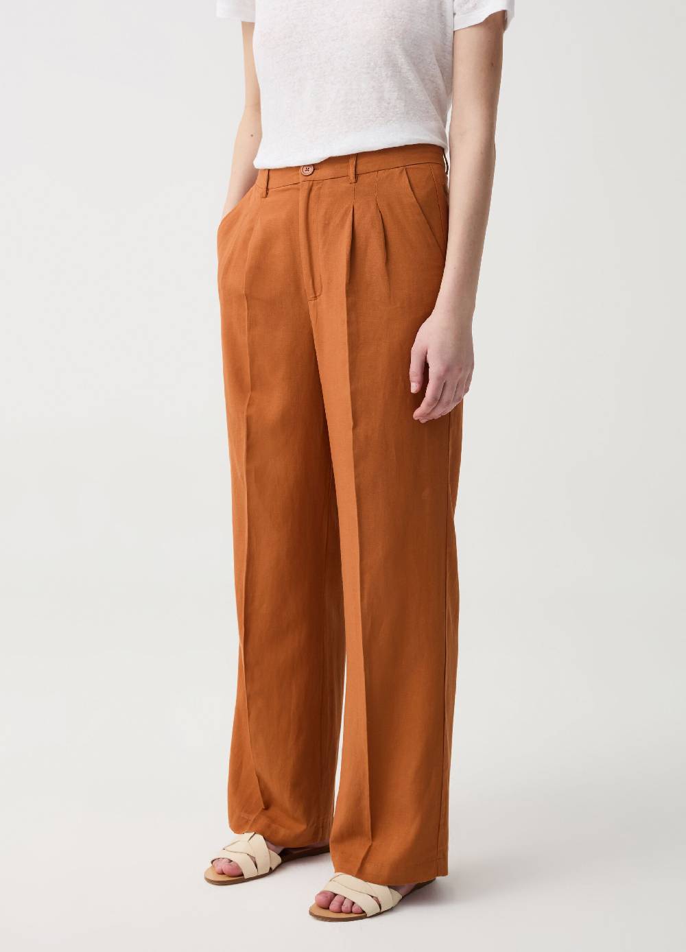 Ovs Pantalone wide leg con pinces Qualità