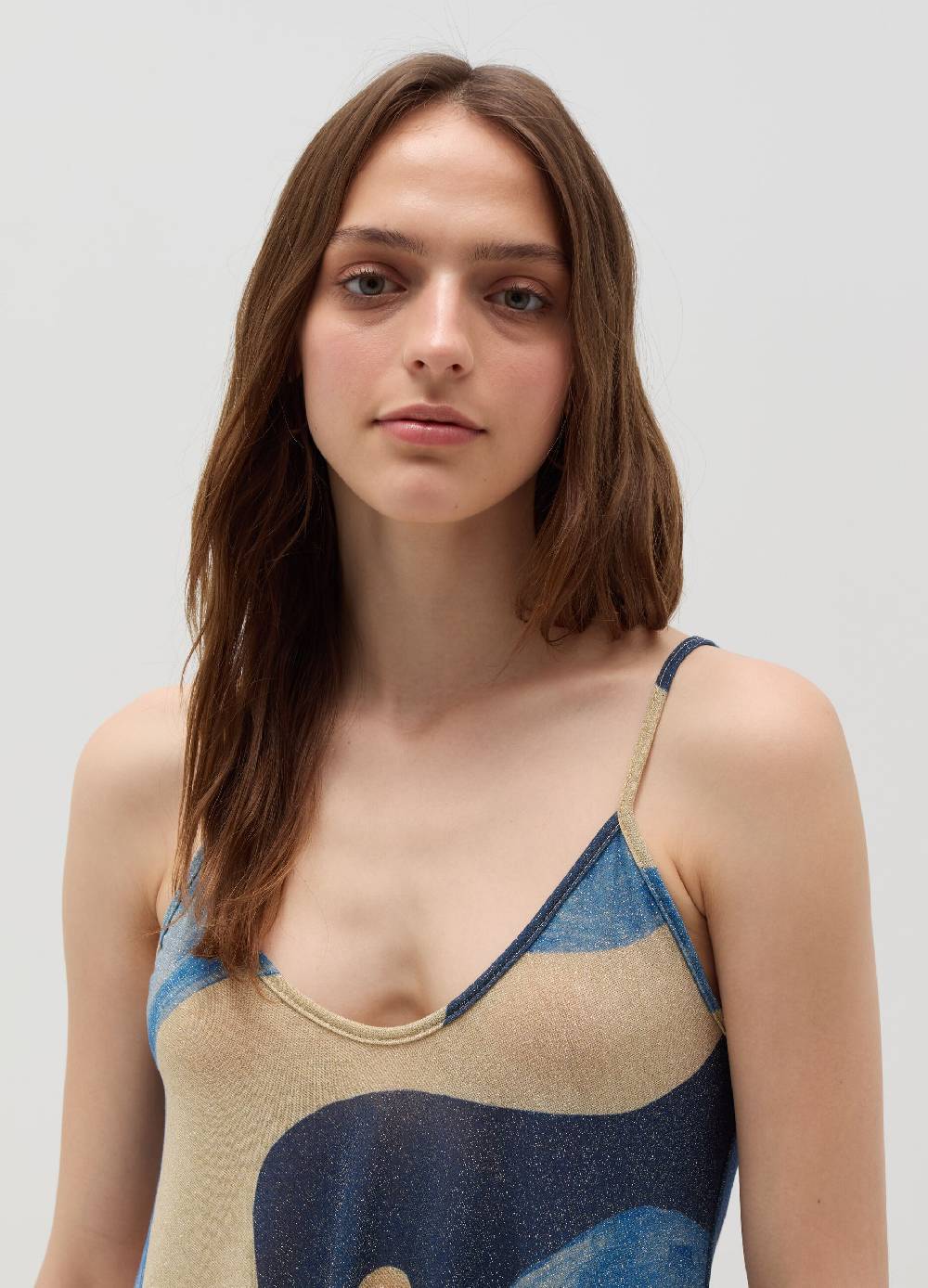 Ovs Vestito lungo in lurex fantasia a onde Pezzi Unici