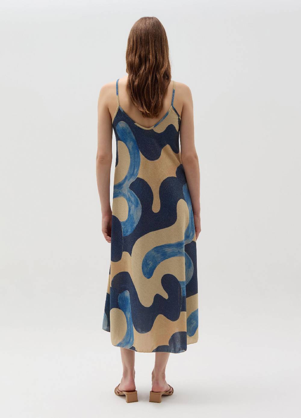 Ovs Vestito lungo in lurex fantasia a onde Pezzi Unici