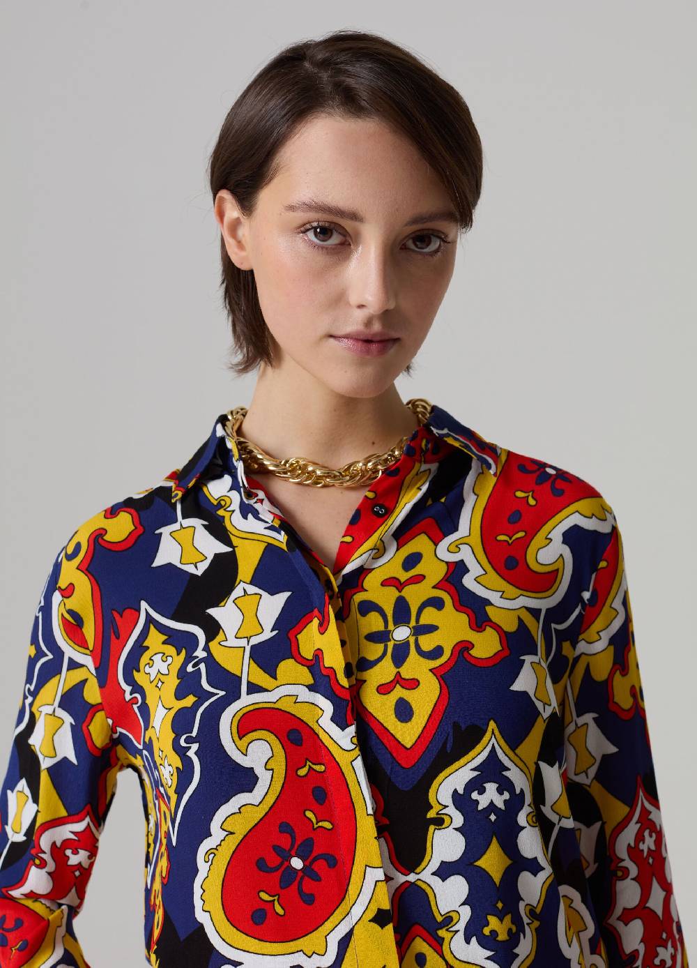 Ovs Camicia in crêpe con stampa all-over Negozi Online