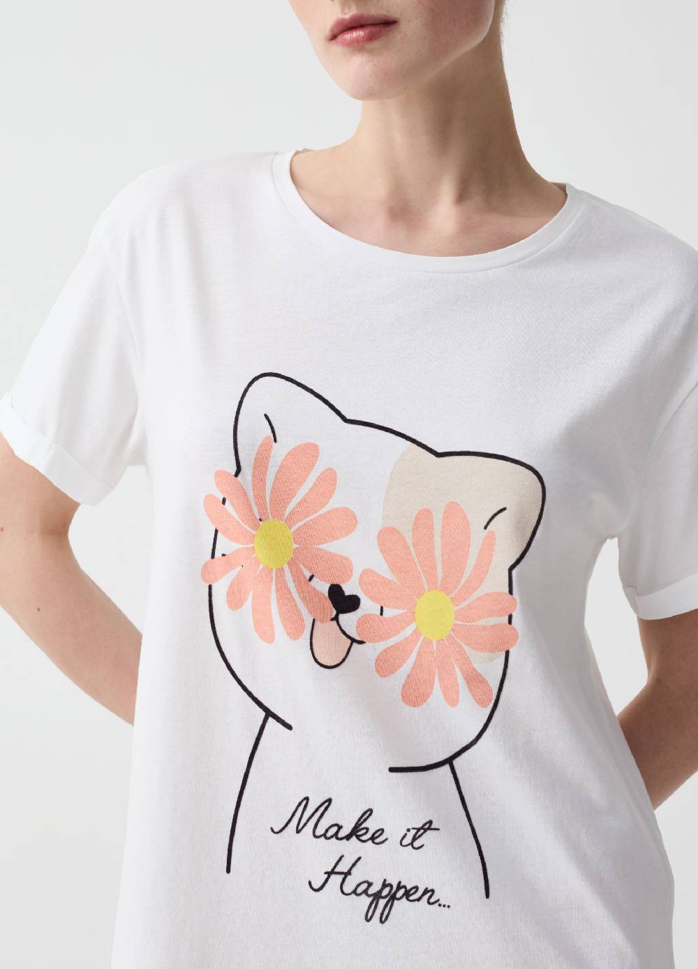 Ovs Camicia da notte con stampa gatto Acquista Ora