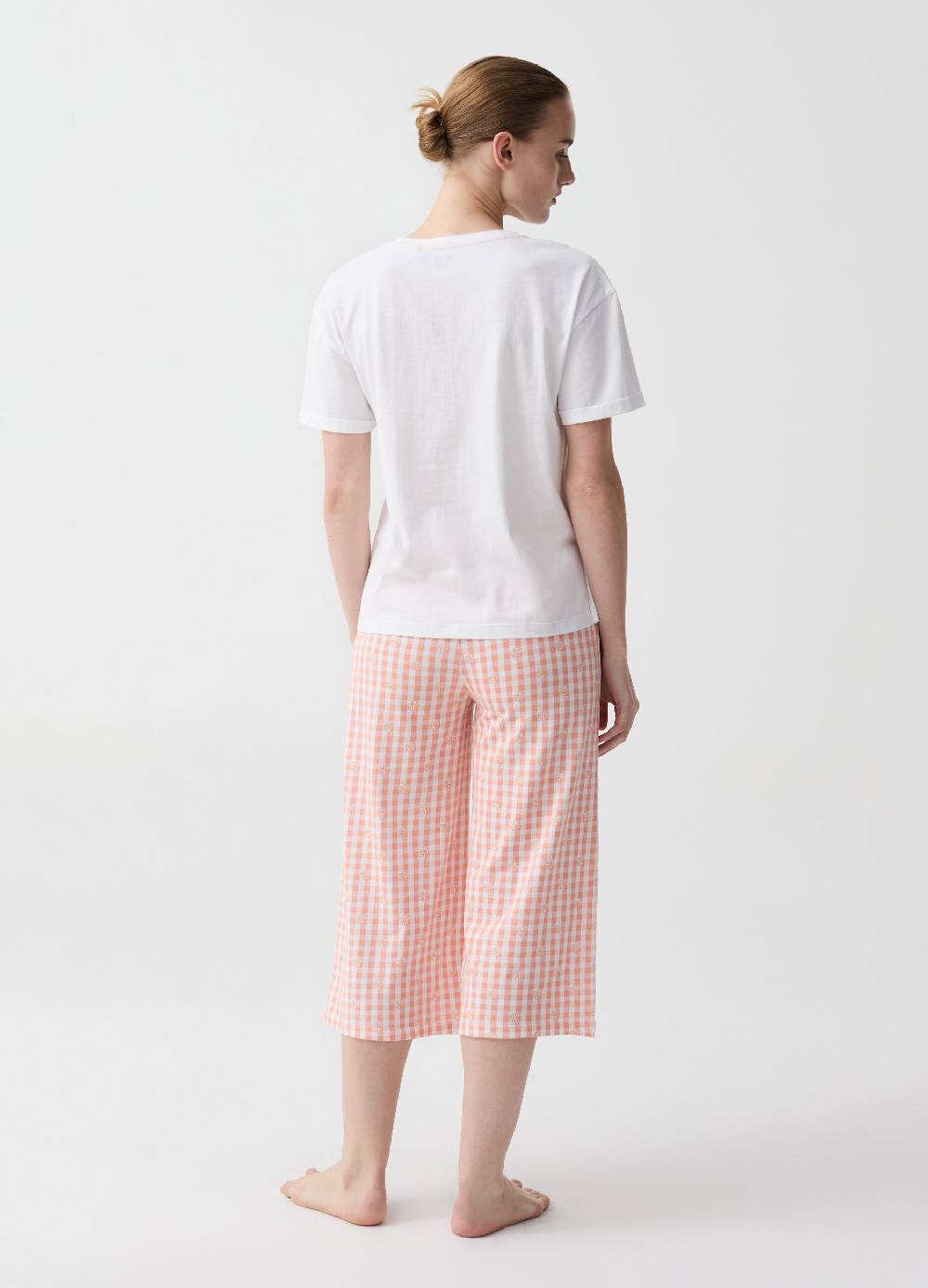 Ovs Pigiama con pantalone pinocchietto vichy Super Saving Price