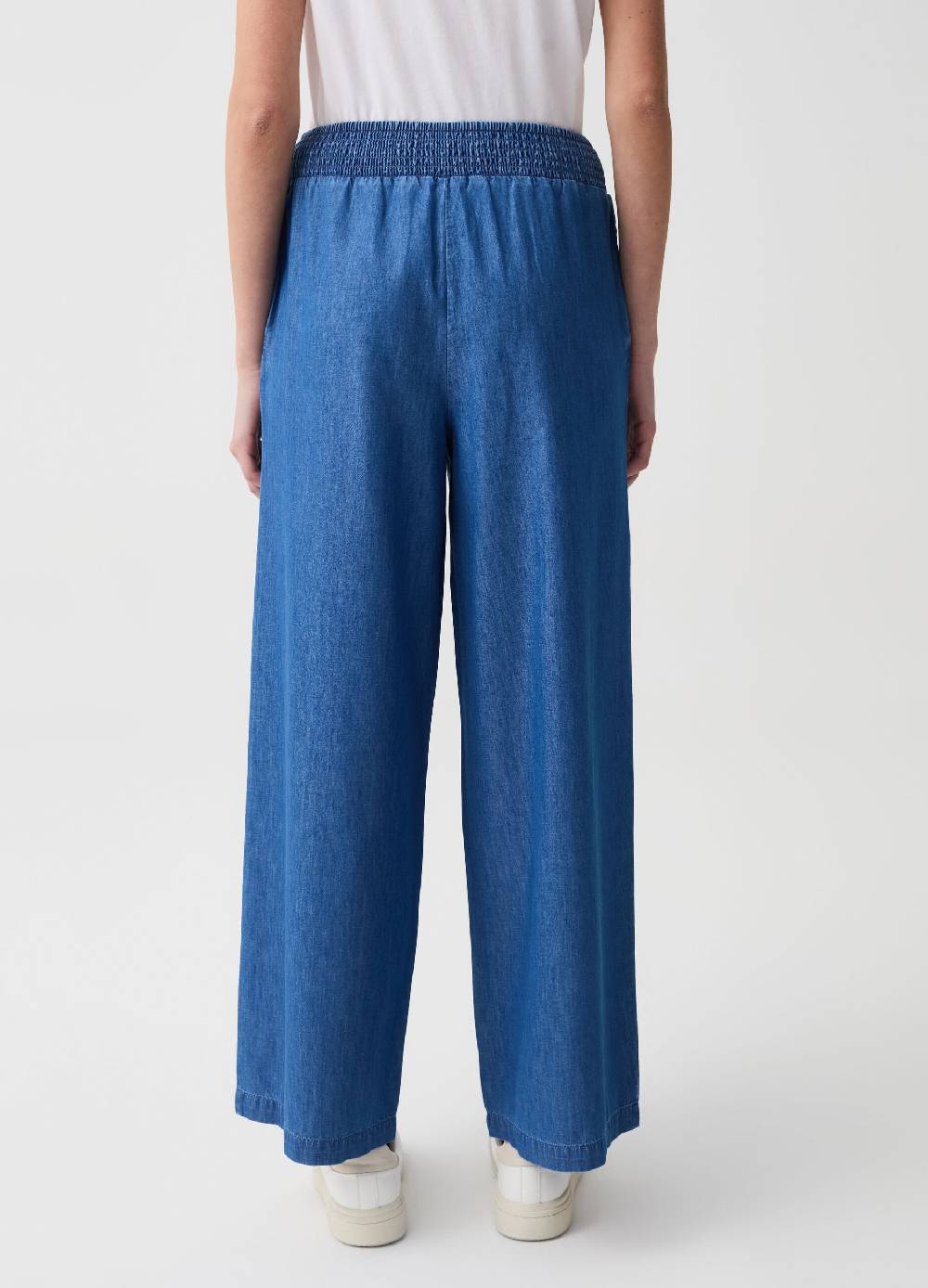 Ovs Jeans wide leg in tessuto fluido Promozione
