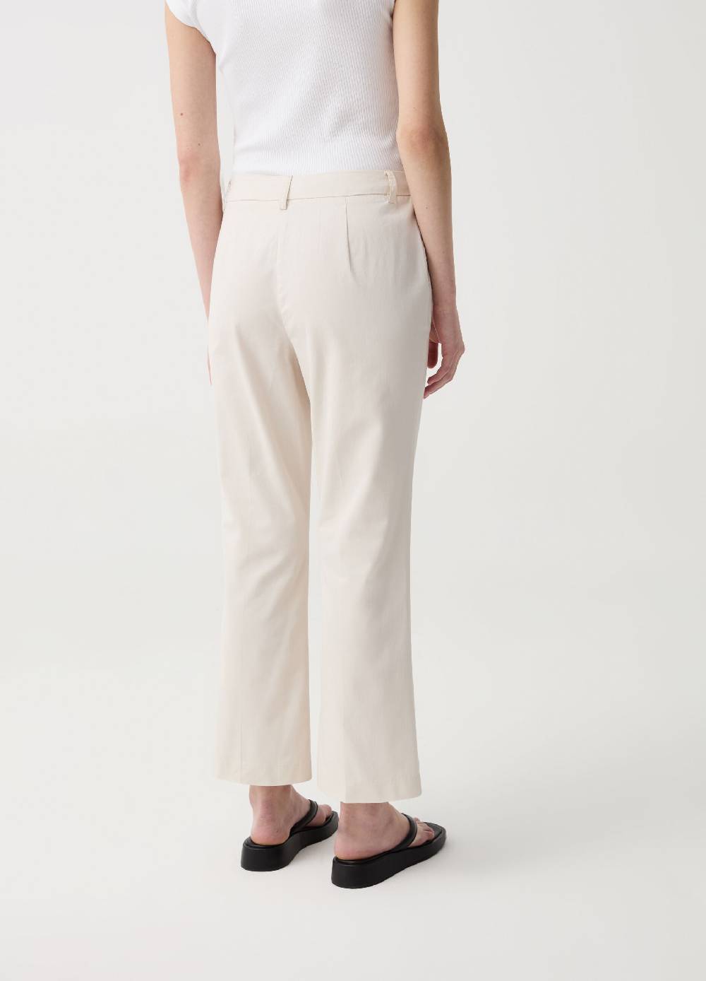 Ovs Pantalone crop a sigaretta in cotone Soddisfazione Garantita