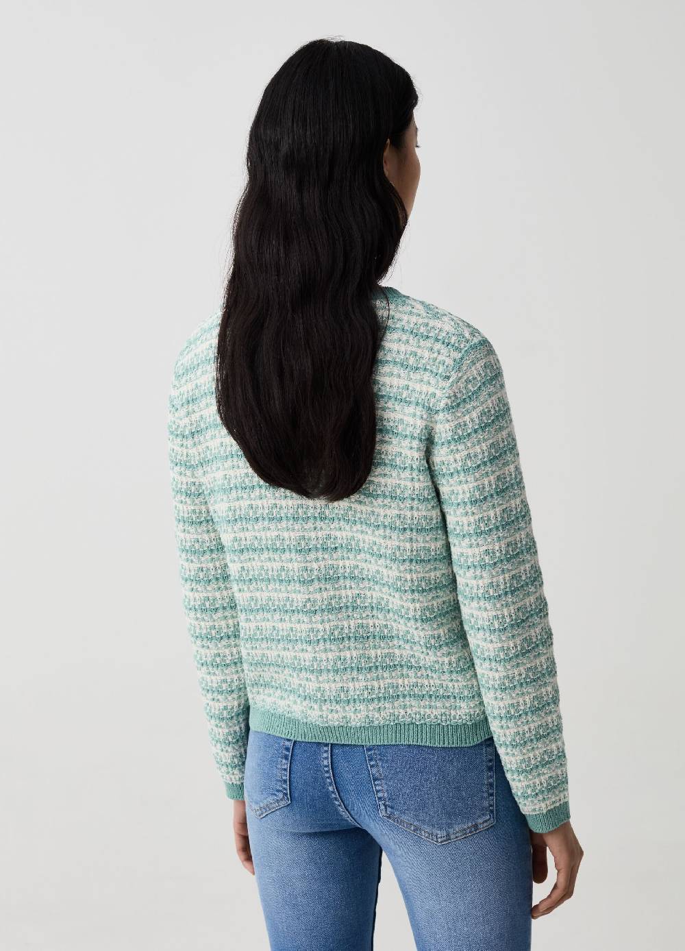 Ovs Giacca cardigan effetto tweed con bottoni lucidi Qualità Garantita