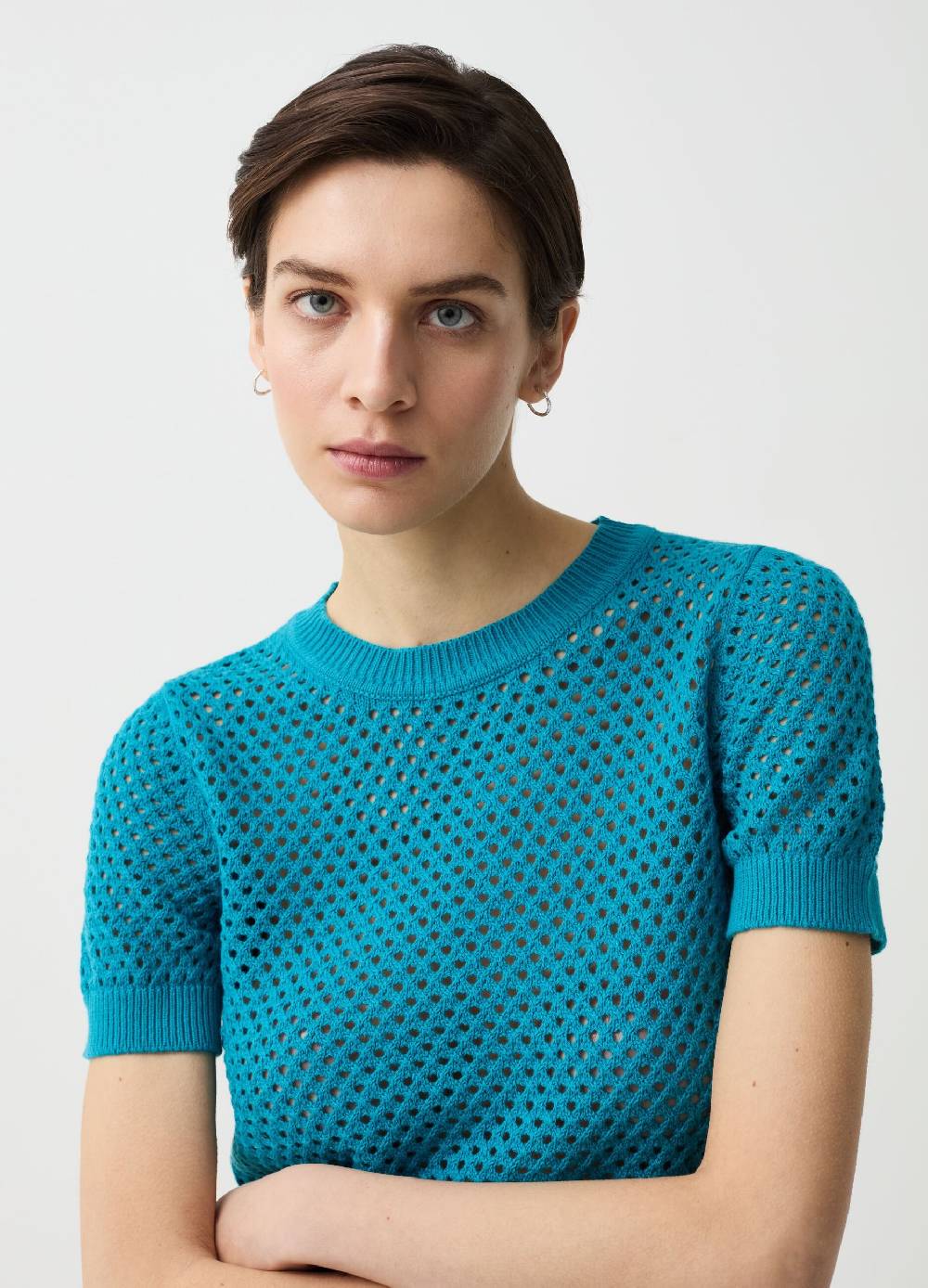 Ovs Maglia traforata con maniche corte Economico