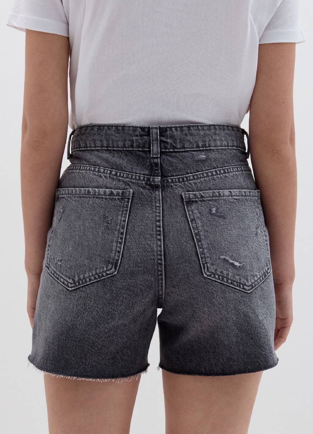 Ovs Shorts mom fit in denim con strappi Online