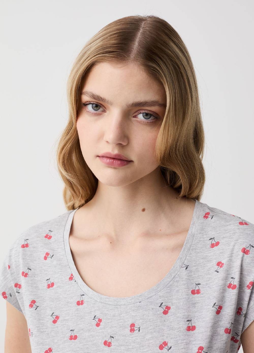 Ovs Camicia da notte con stampa ciliegie In Vendita