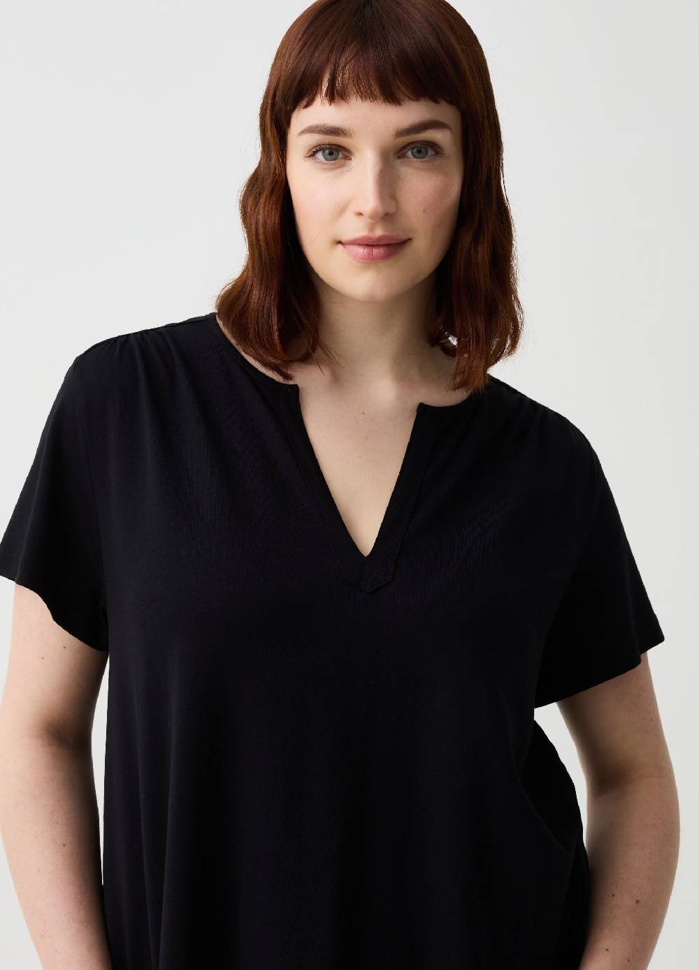 Ovs Abito Essential corto con scollo a V Curvy Vendita Economica