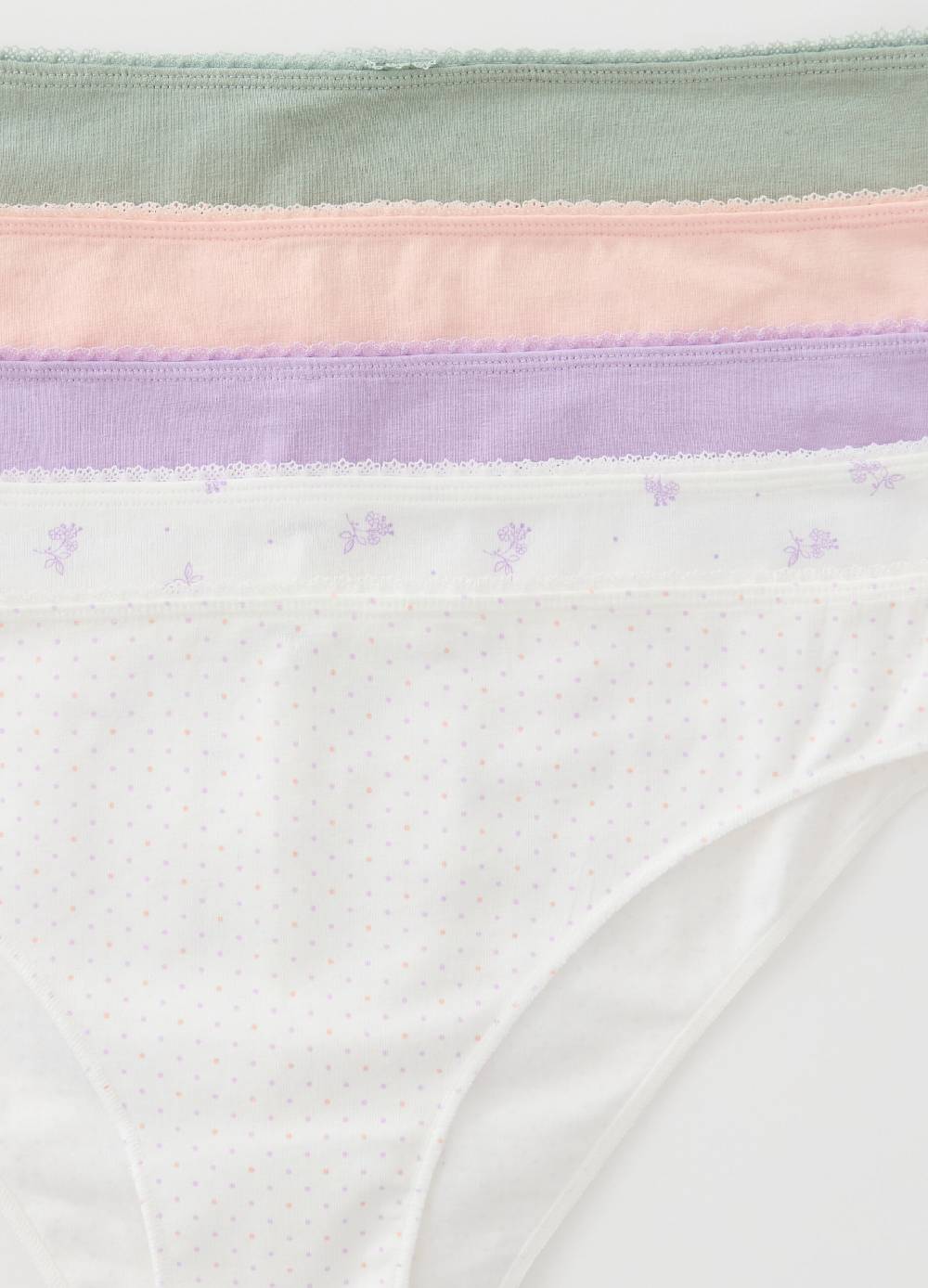 Ovs Set cinque brasiliani in cotone bio stretch Negozio