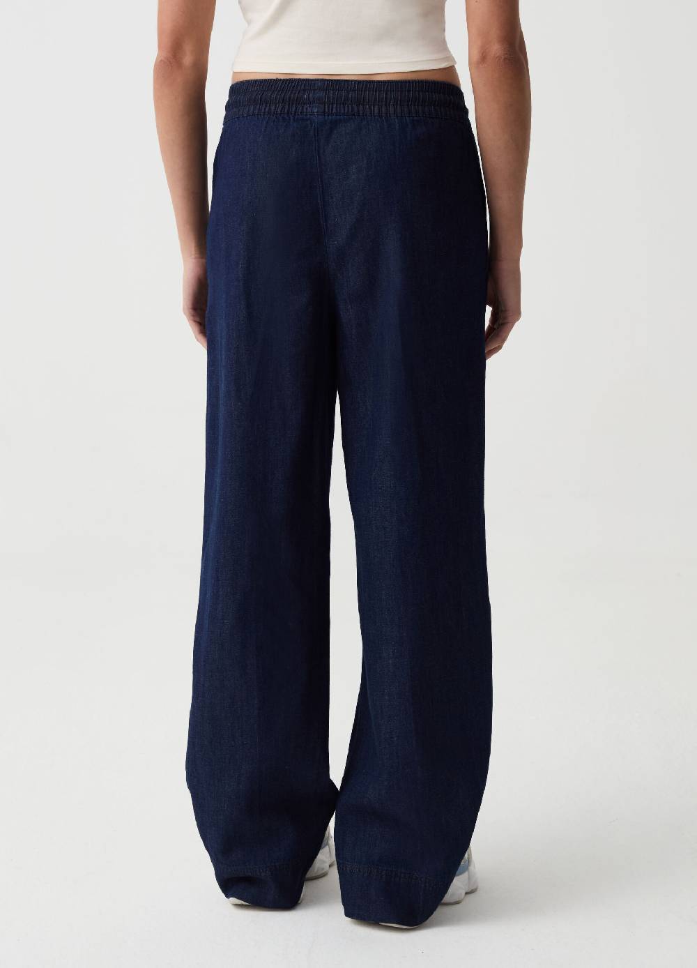 Ovs Joggers relaxed fit in denim con coulisse Moda