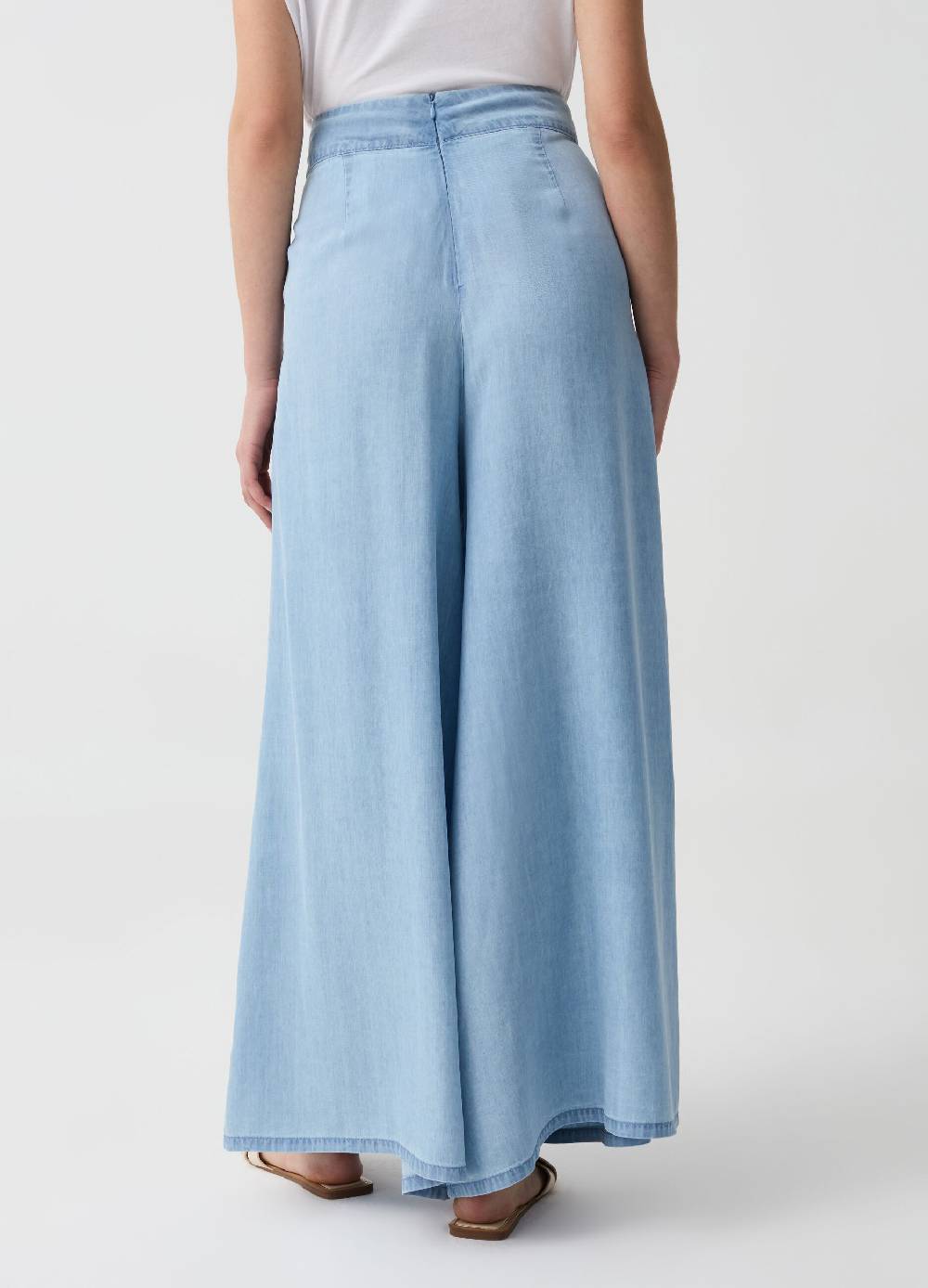 Ovs Pantalone wide leg effetto denim Italia