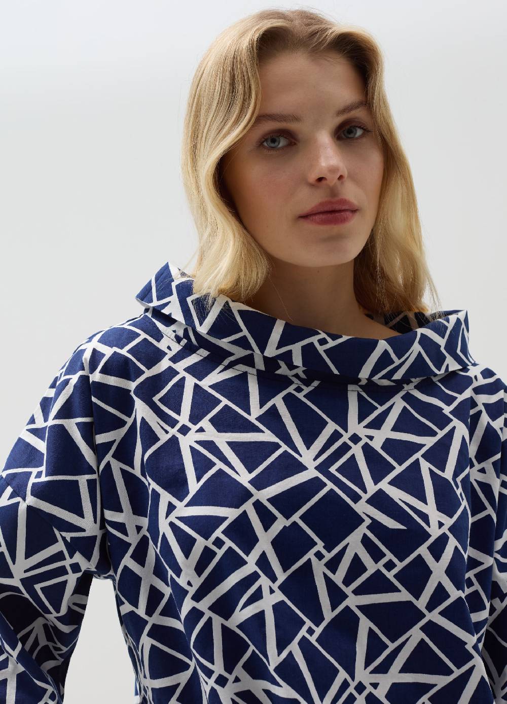 Ovs Blusa con collo risvoltato fantasia 2025