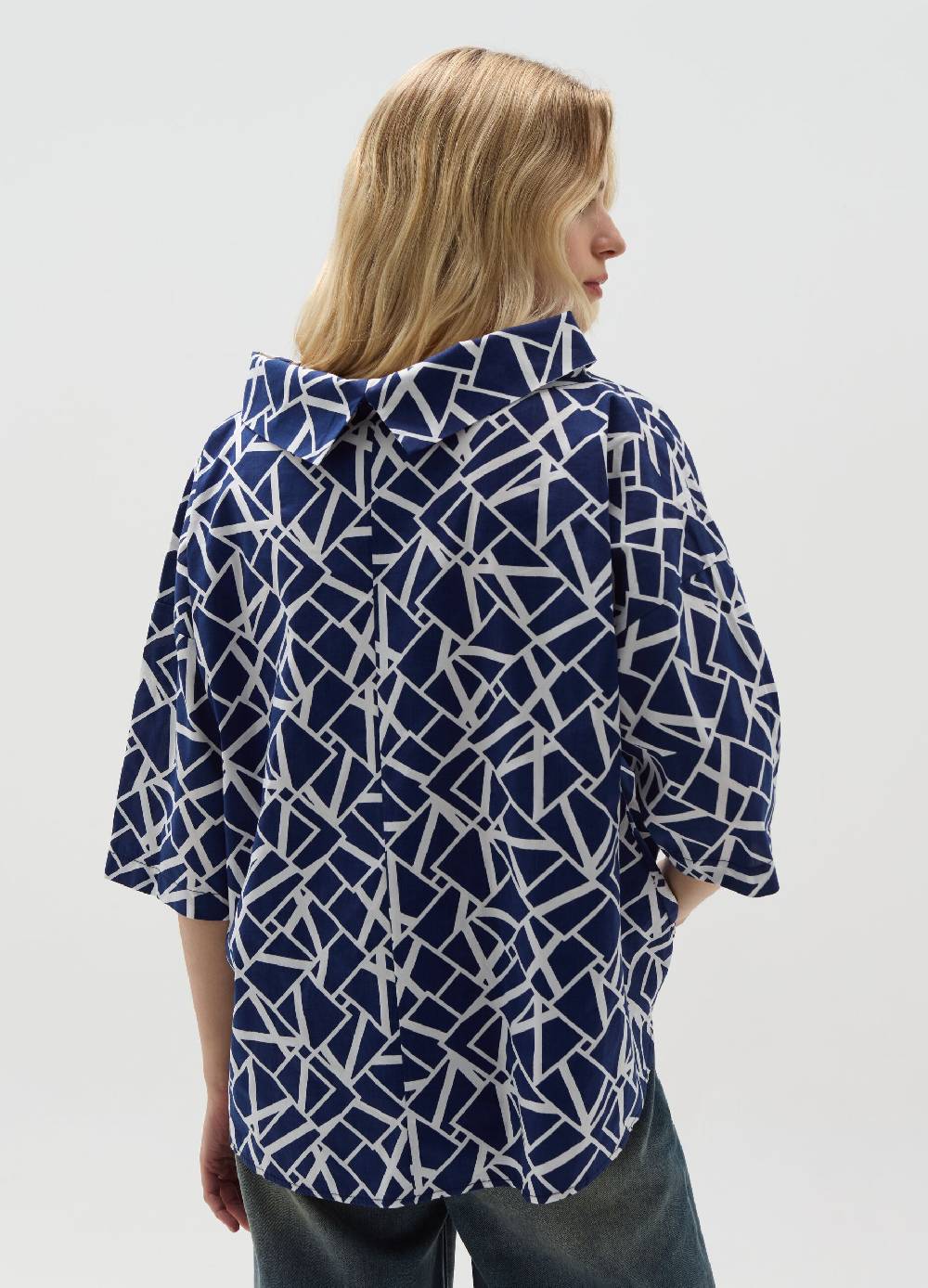 Ovs Blusa con collo risvoltato fantasia 2025