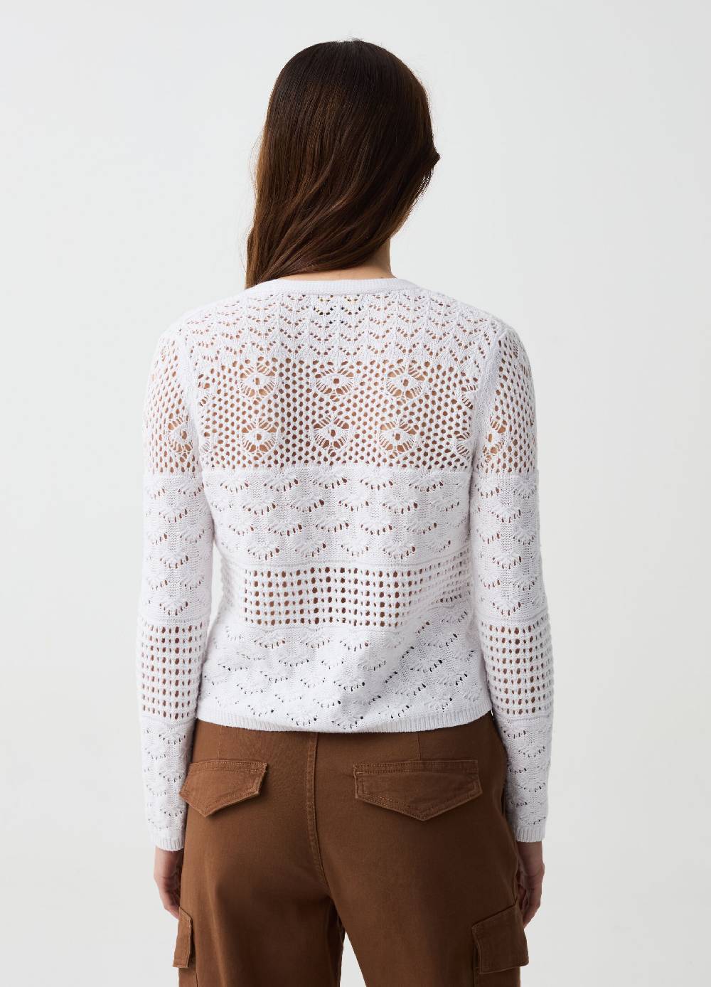Ovs Cardigan multi popcorn stitch con laccetto Nuovo