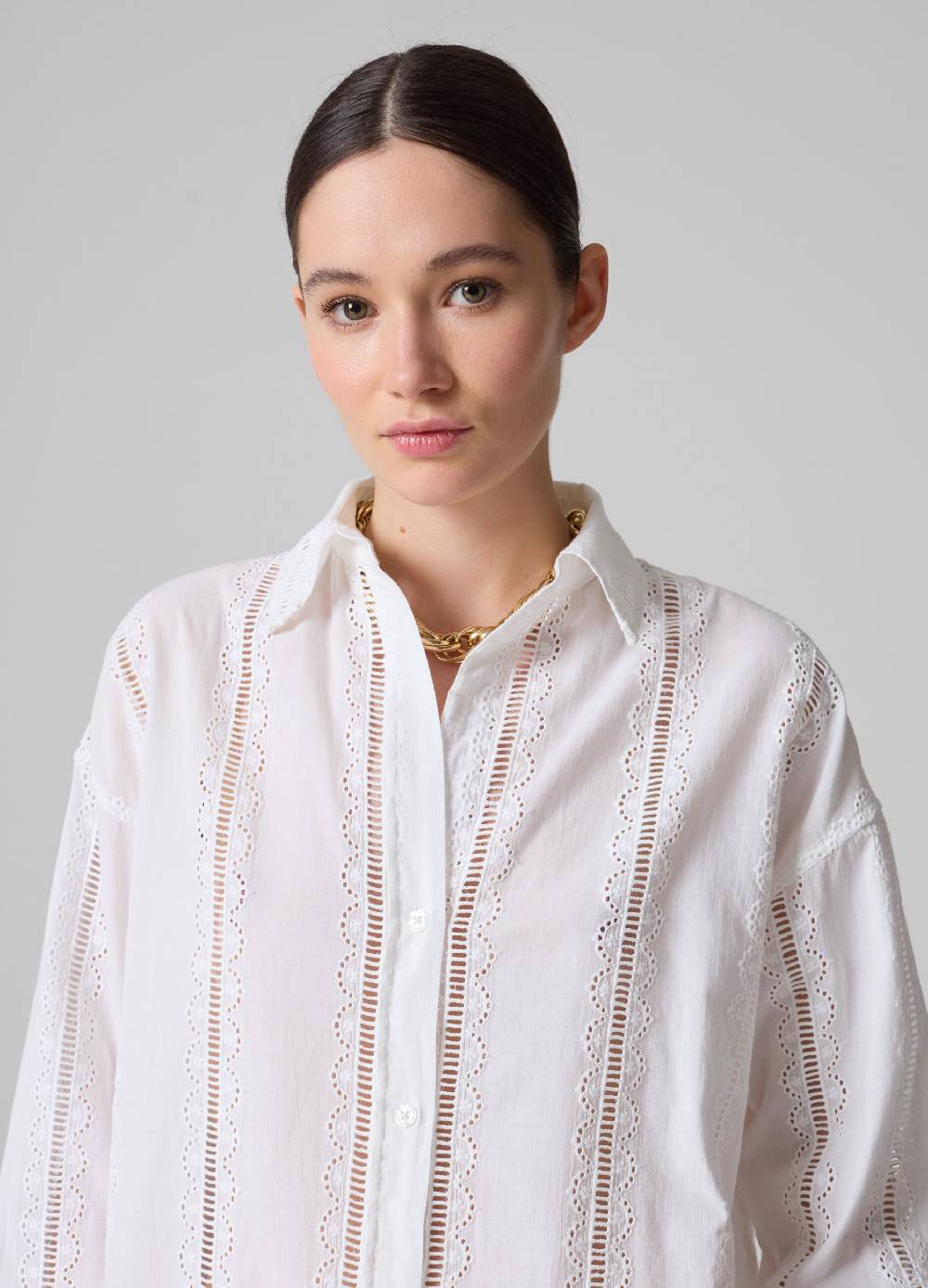 Ovs Camicia over con dettagli traforati e sangallo Qualità