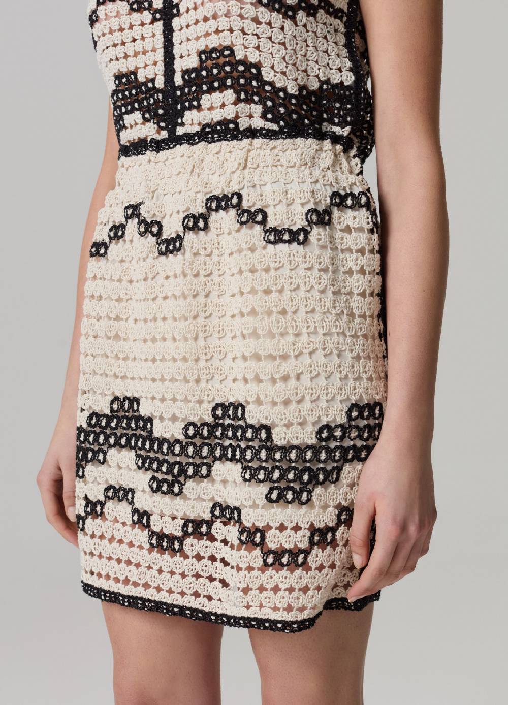 Ovs Minigonna crochet con motivo ondulato Fornitura limitata