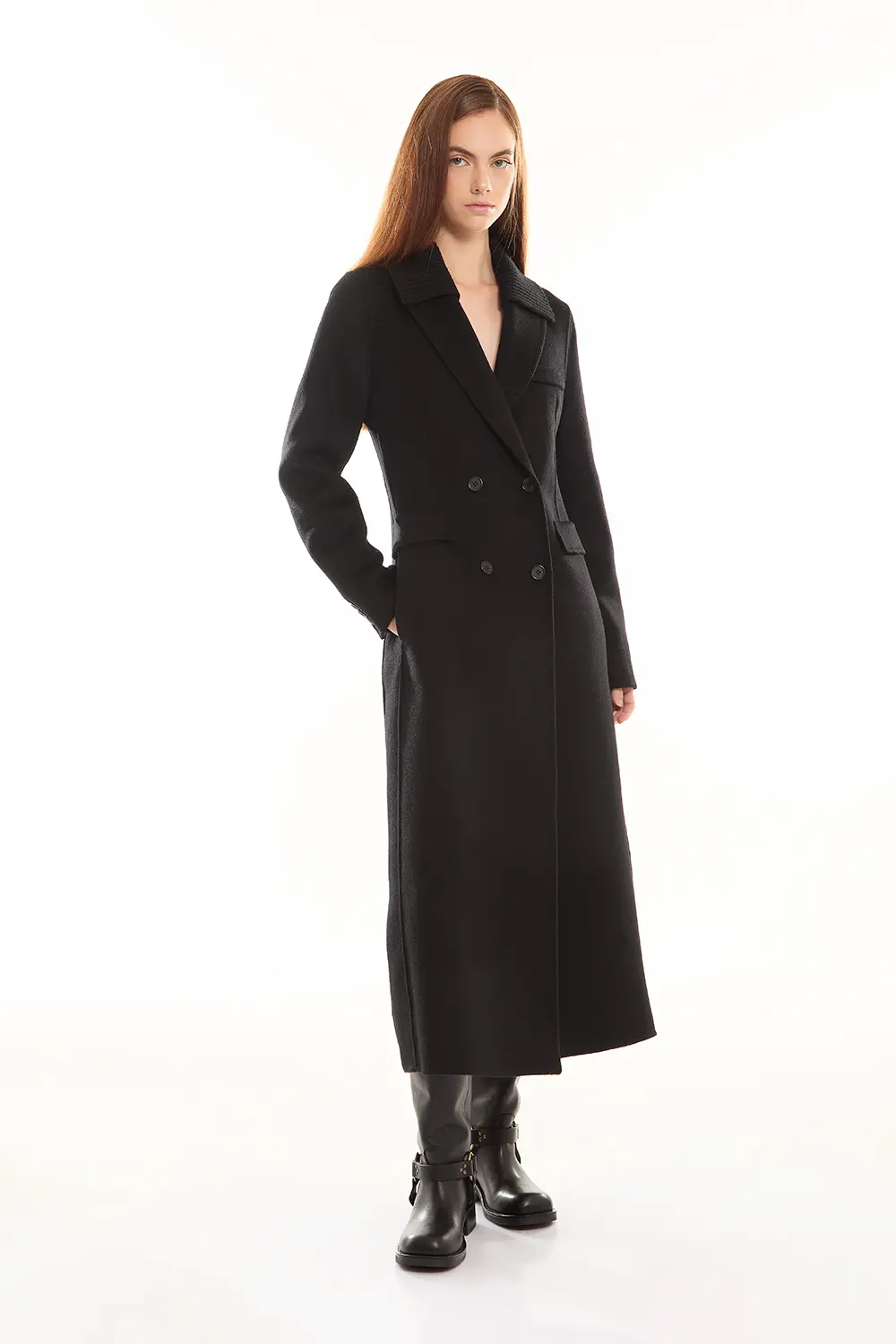 P.A.R.O.S.H. CAPPOTTO COLLO IN MAGLIA Vendite Flash