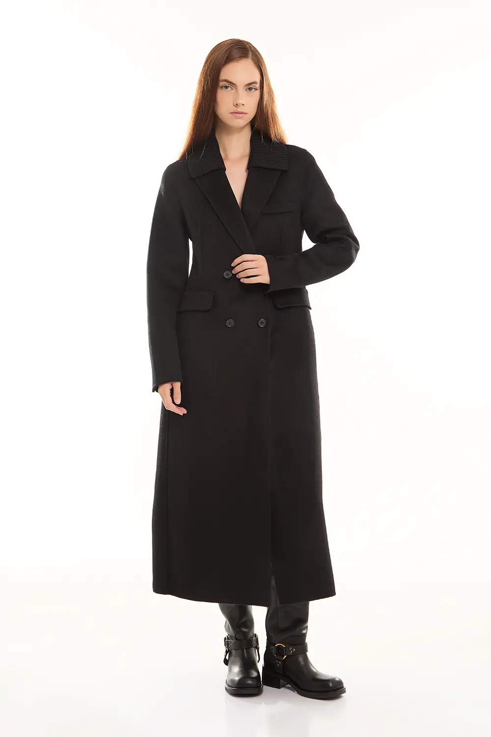 P.A.R.O.S.H. CAPPOTTO COLLO IN MAGLIA Vendite Flash