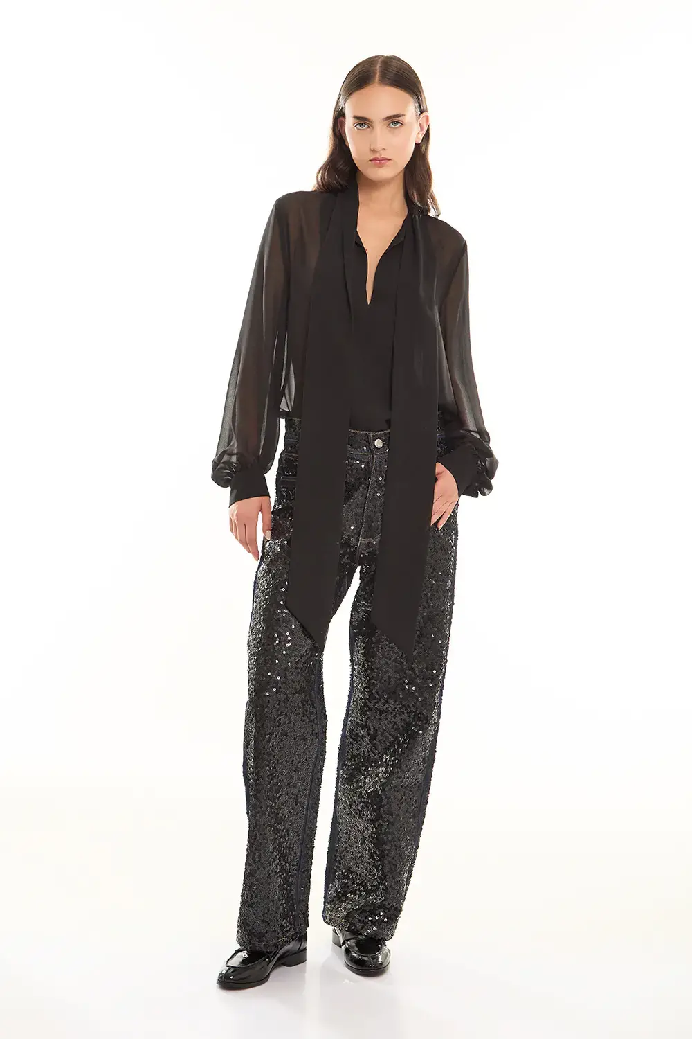 P.A.R.O.S.H. BLUSA MANICHE LUNGHE 2025
