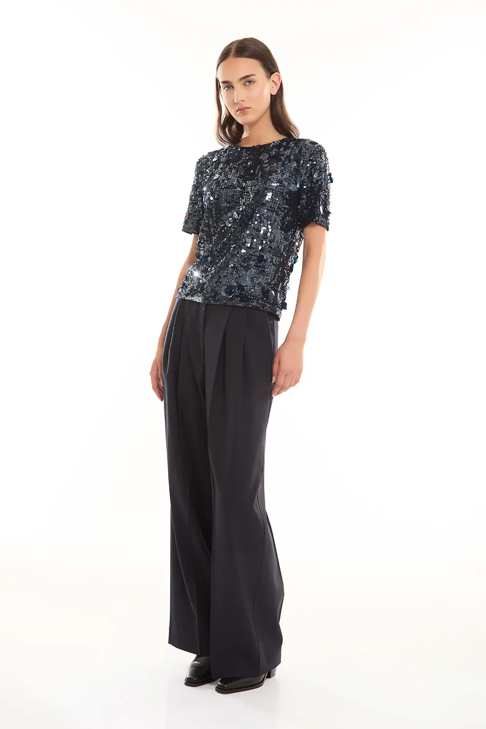 P.A.R.O.S.H. BLUSA FULL PAILLETTES Vendita