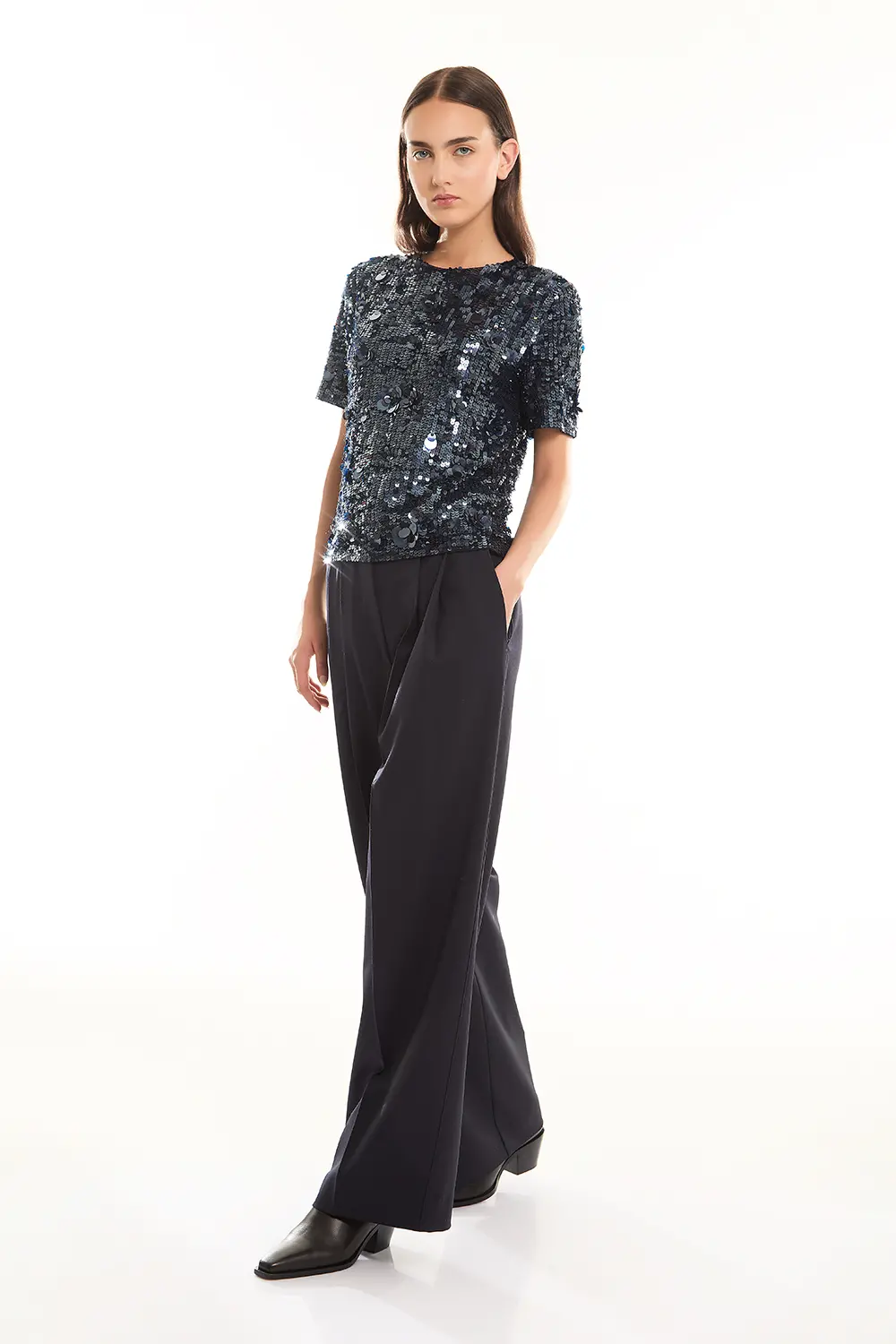 P.A.R.O.S.H. BLUSA FULL PAILLETTES Vendita